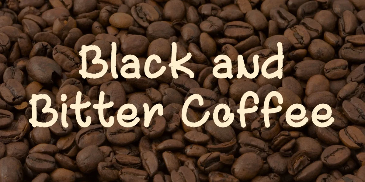 Black and Bitter Coffee Font preview 3