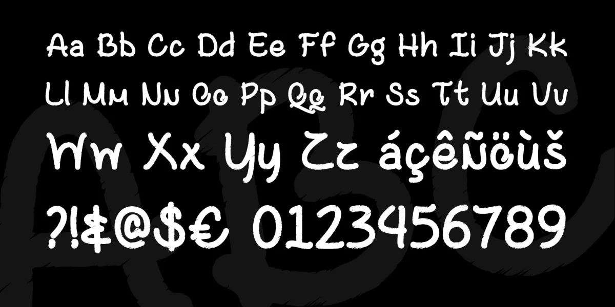 Black and Bitter Coffee Font preview 5