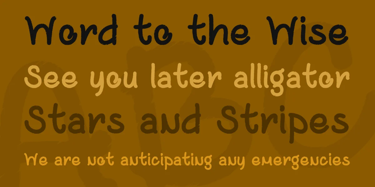 Black and Bitter Coffee Font preview 6