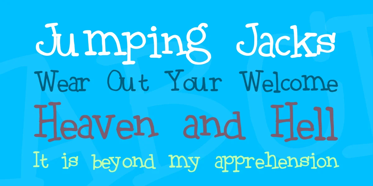 Black boys on mopeds Font preview 2