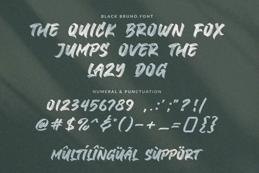 Black Bruno Font preview 10