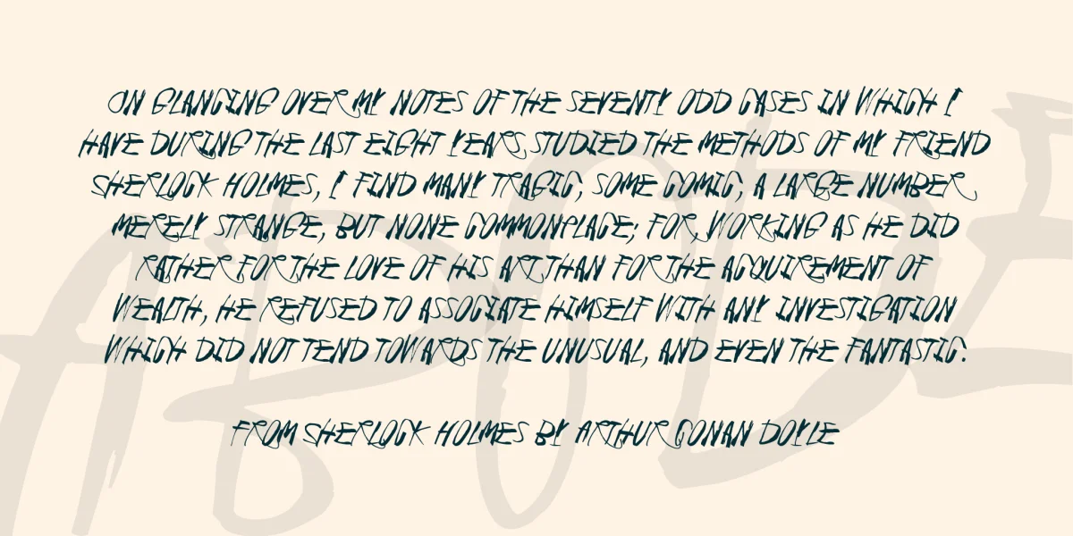 Black Crow King Font Family preview 4