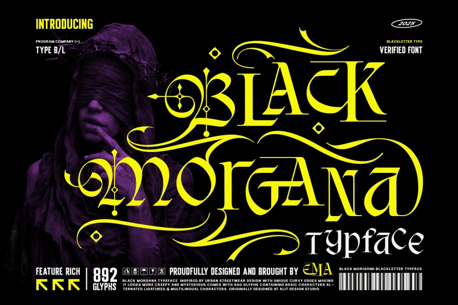 Black Morgana Font