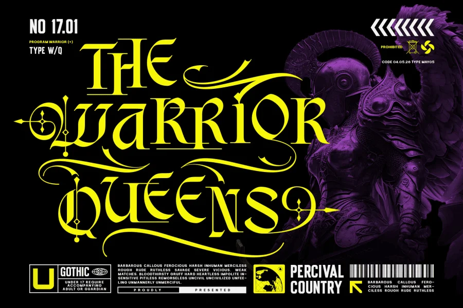 Black Morgana Font preview 2