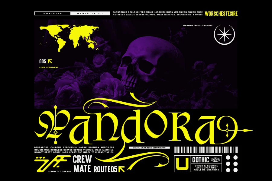 Black Morgana Font preview 5