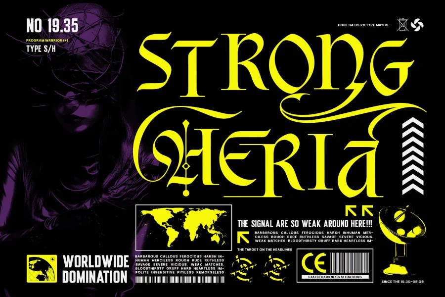 Black Morgana Font preview 7
