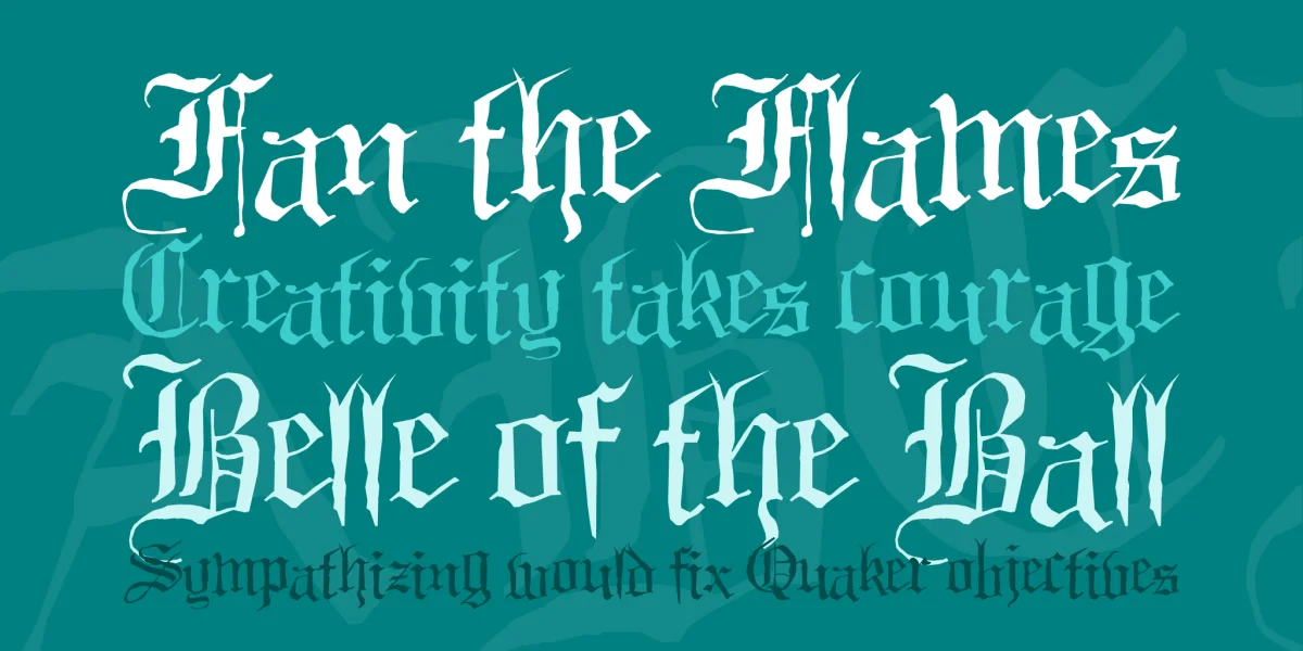 Black Night Font preview 2