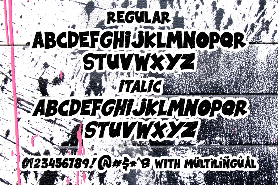 Black Note Font preview 7