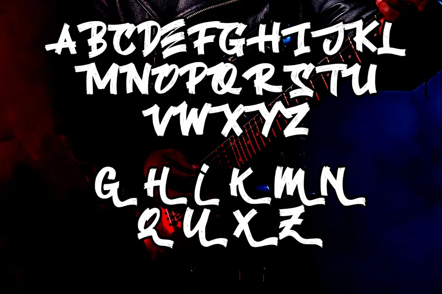 Black Rocker Font preview 10