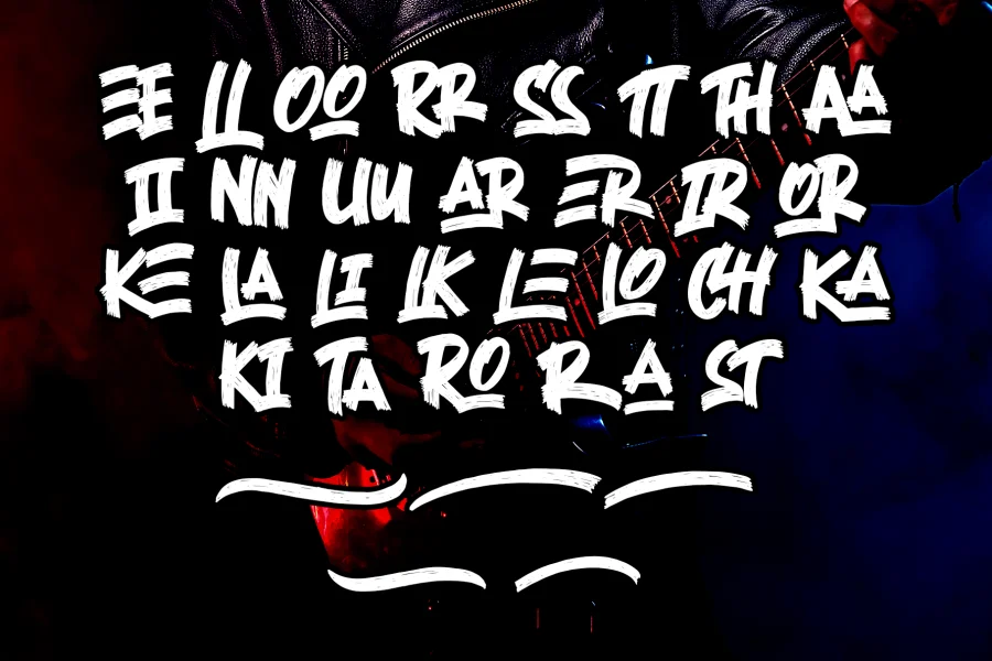 Black Rocker Font preview 11