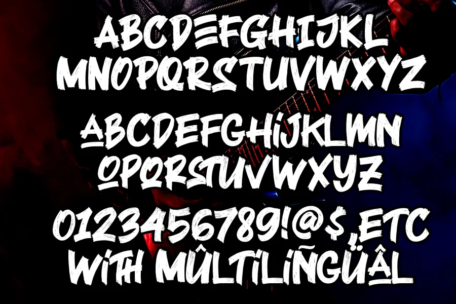 Black Rocker Font preview 9