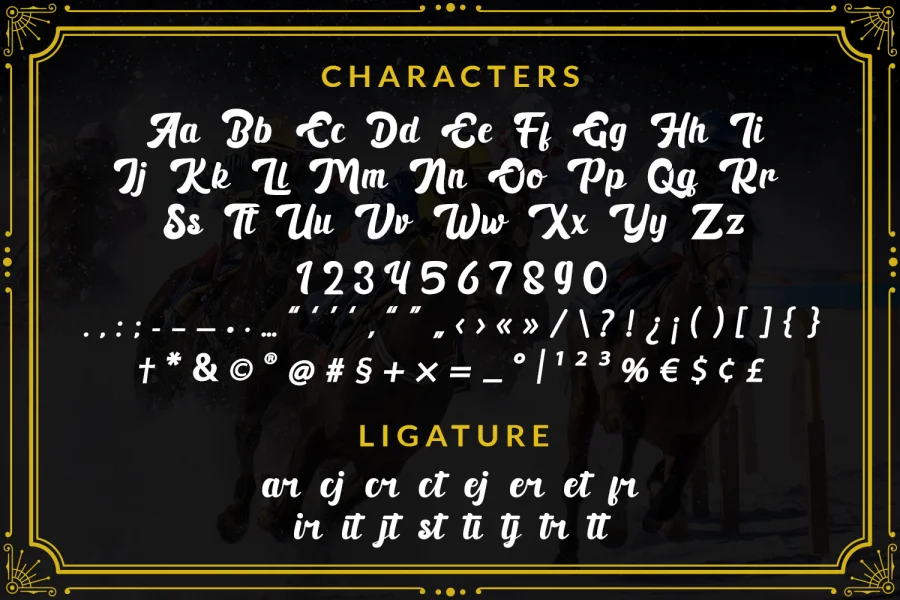 Black Ryder Demo Font preview 7