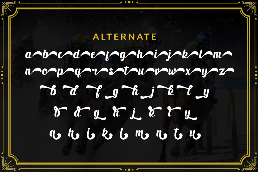 Black Ryder Demo Font preview 8