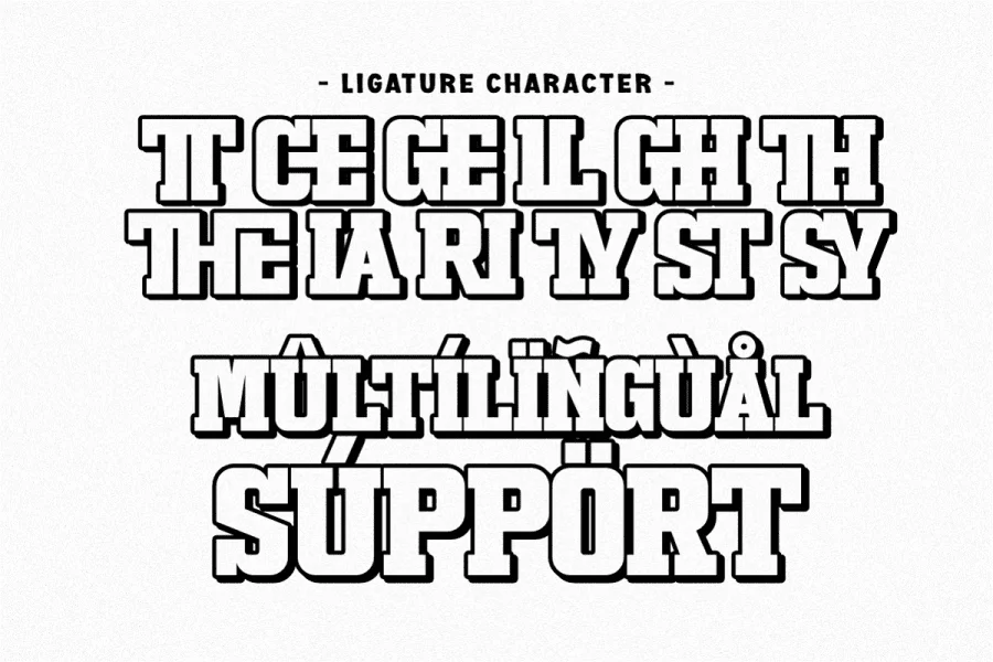 Black Spirit Font preview 8