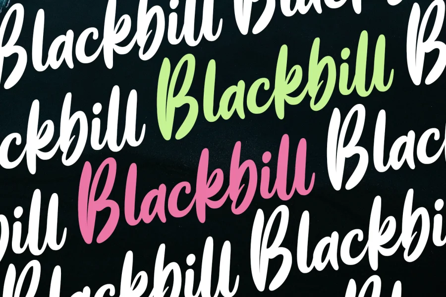 Blackbill Font preview 2
