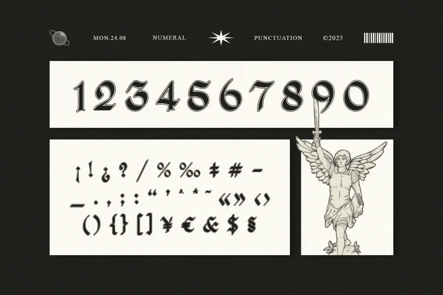 Blackbones DEMO Font preview 2