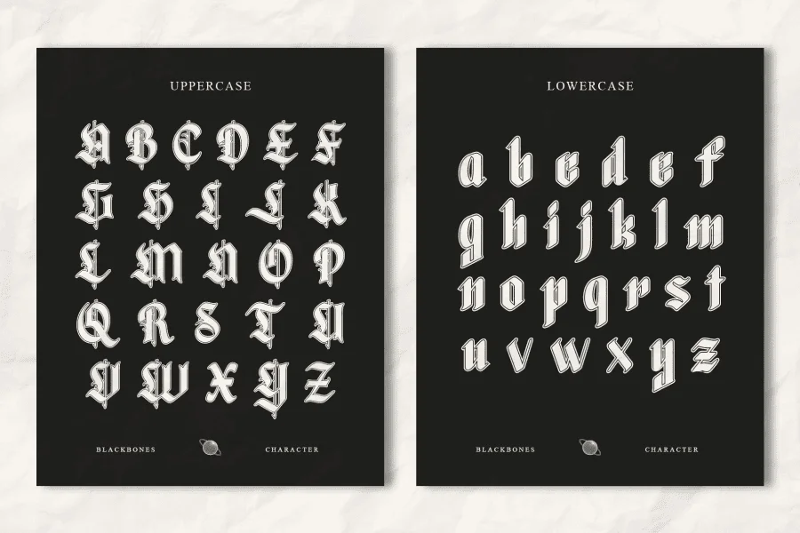 Blackbones DEMO Font preview 3