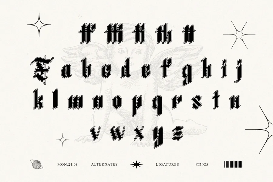 Blackbones DEMO Font preview 7