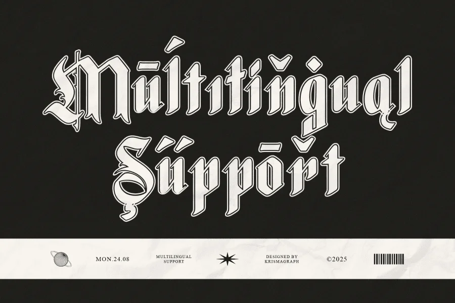 Blackbones DEMO Font preview 8