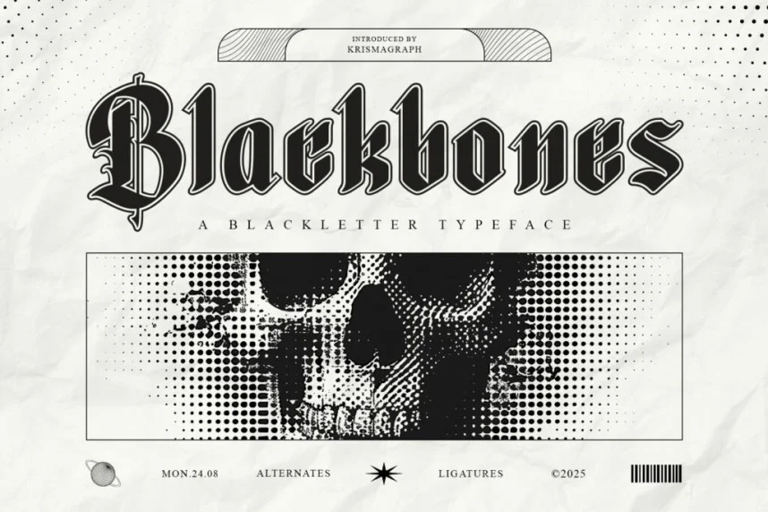 Blackbones Font