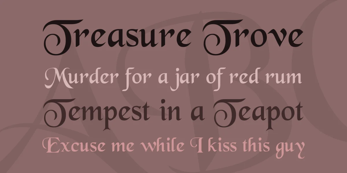 BlackChancery Font preview 2