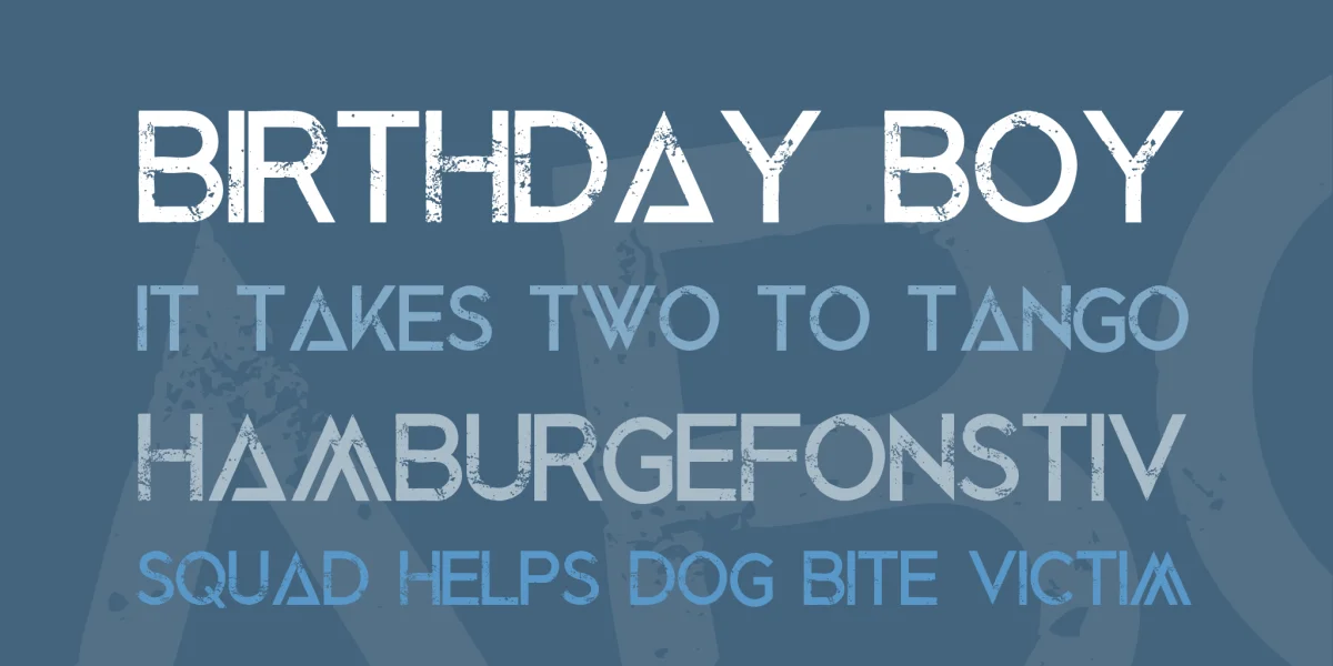 Blacked Out Font preview 2