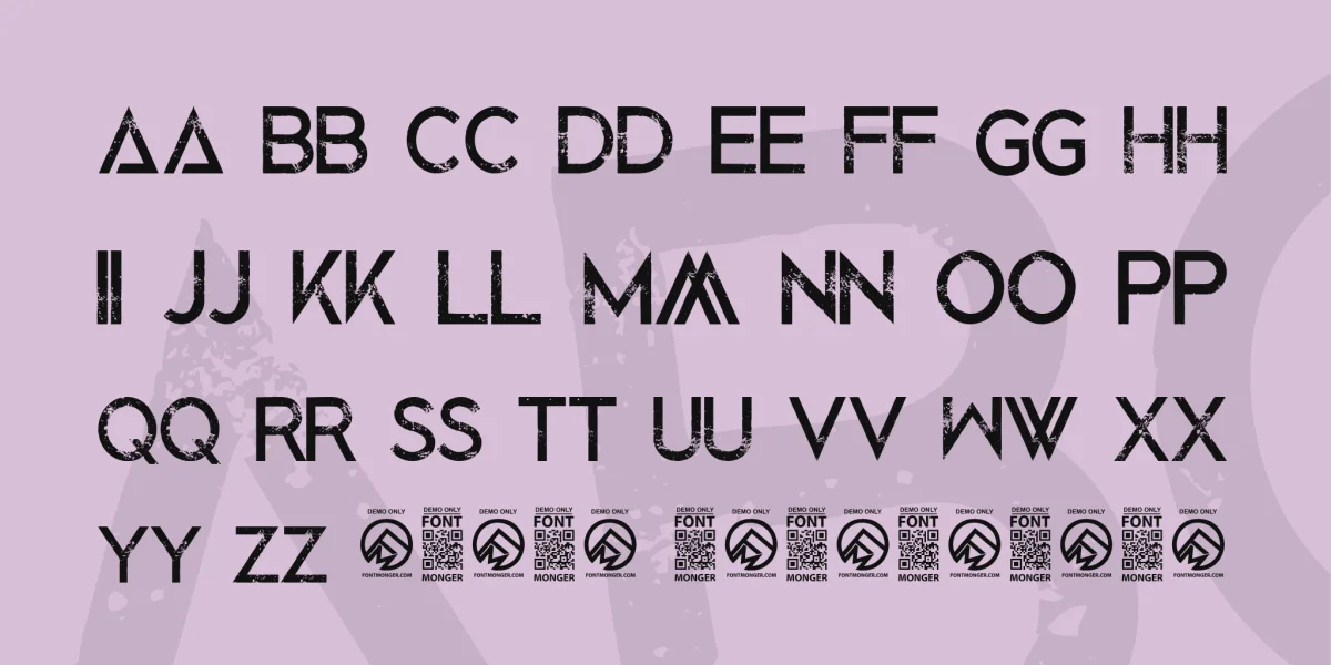 Blacked Out Font preview 4