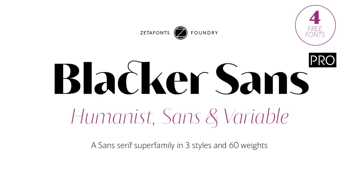 Blacker Sans Display Trial Font Family
