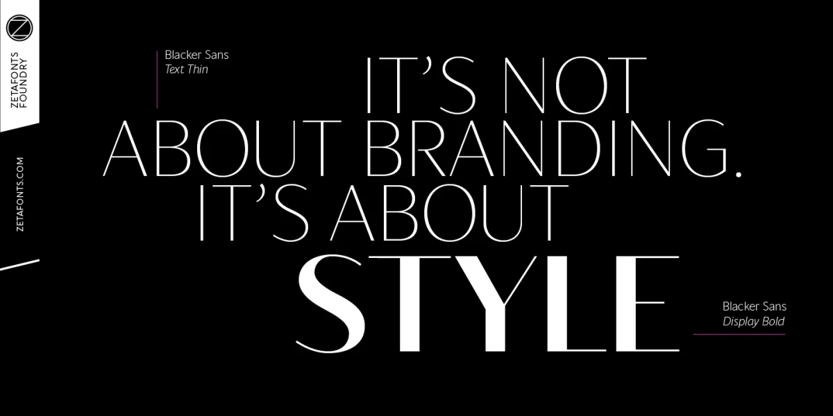 Blacker Sans Display Trial Font Family preview 5