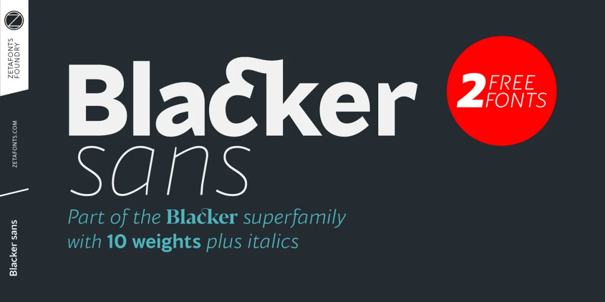 Blacker Sans Trial Font Family