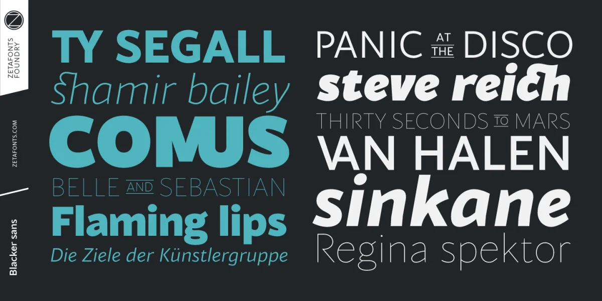 Blacker Sans Trial Font Family preview 3