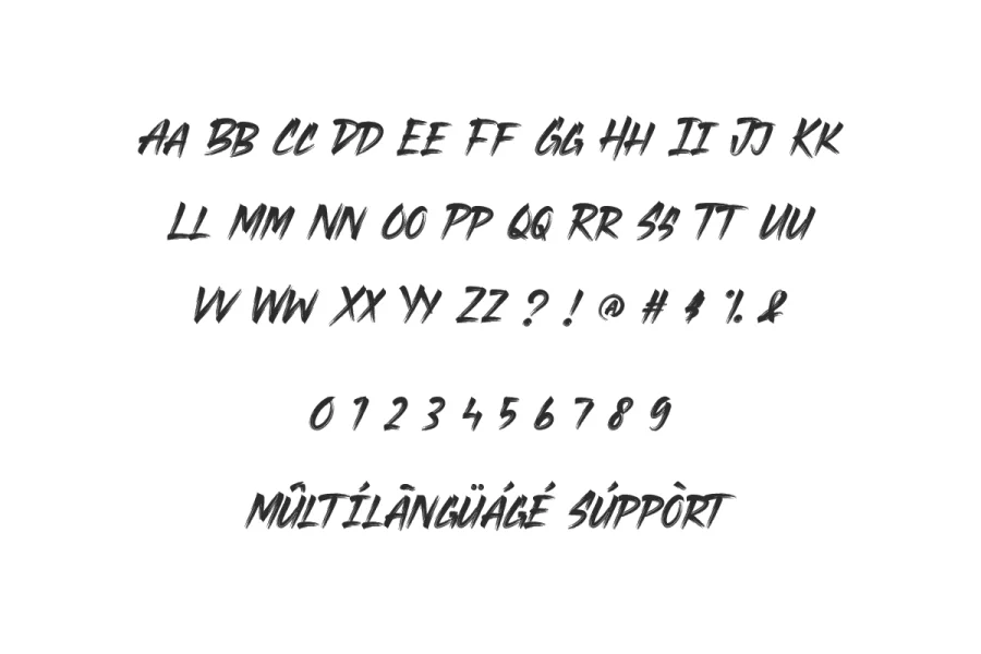 Blackish Demo Font preview 10