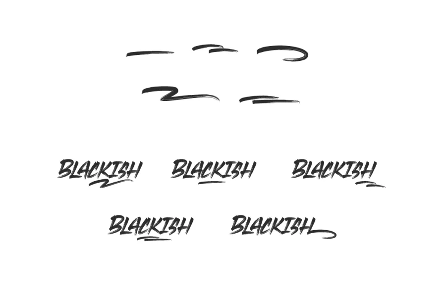 Blackish Demo Font preview 11