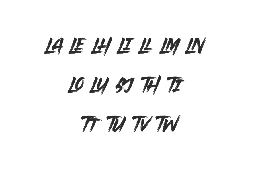 Blackish Demo Font preview 9