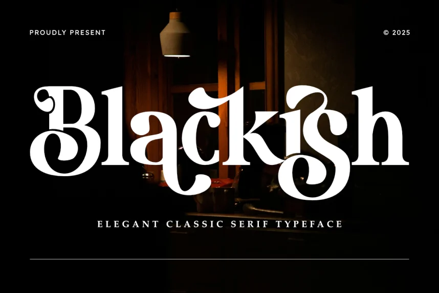 Blackish Font preview 2