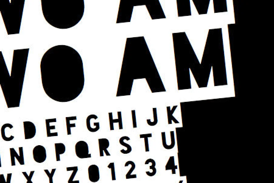 Blackout Font Family preview 2