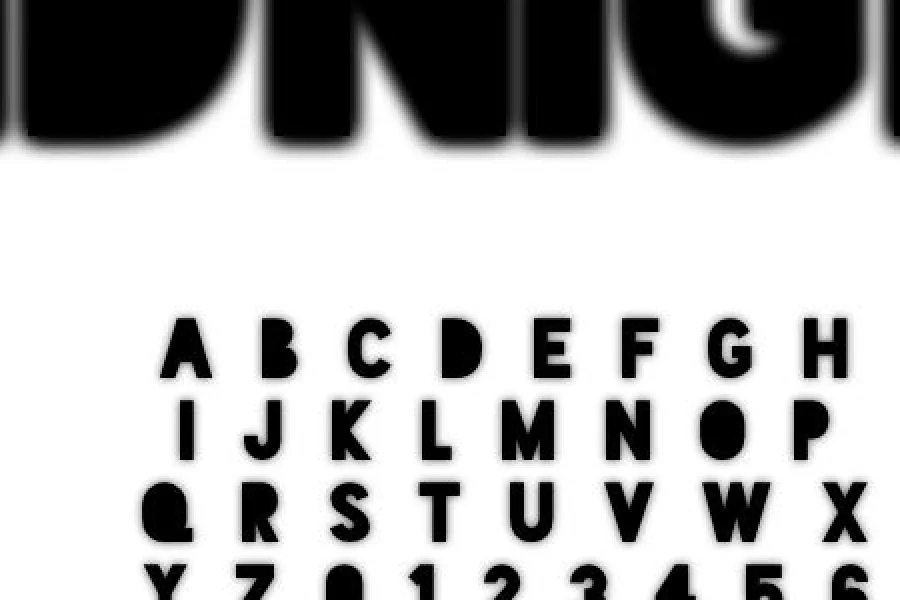 Blackout Font Family preview 4