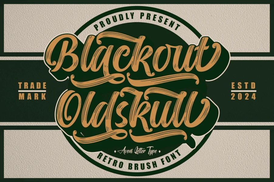 Blackout Oldskull Font