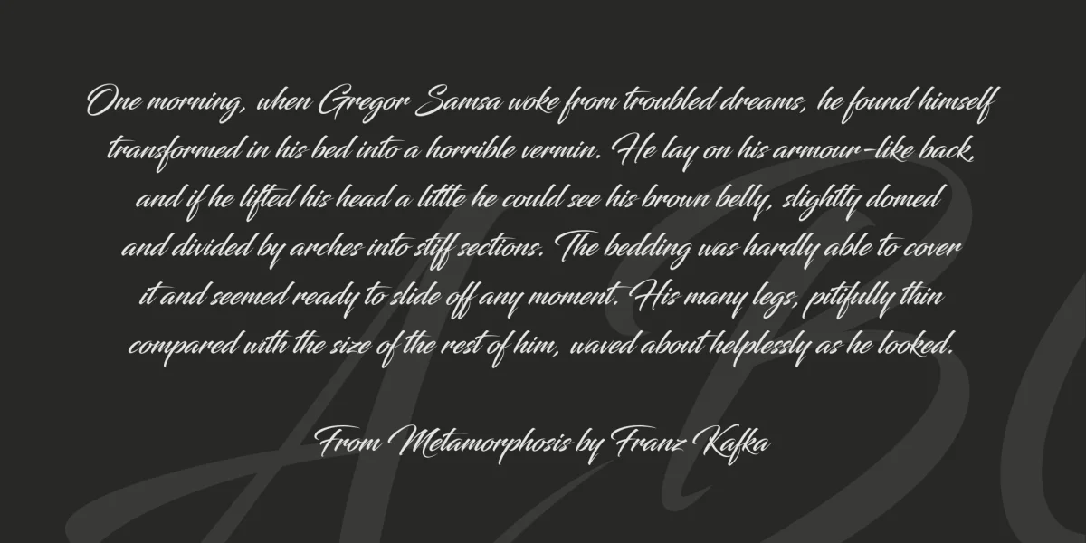 Blacksword Font preview 5