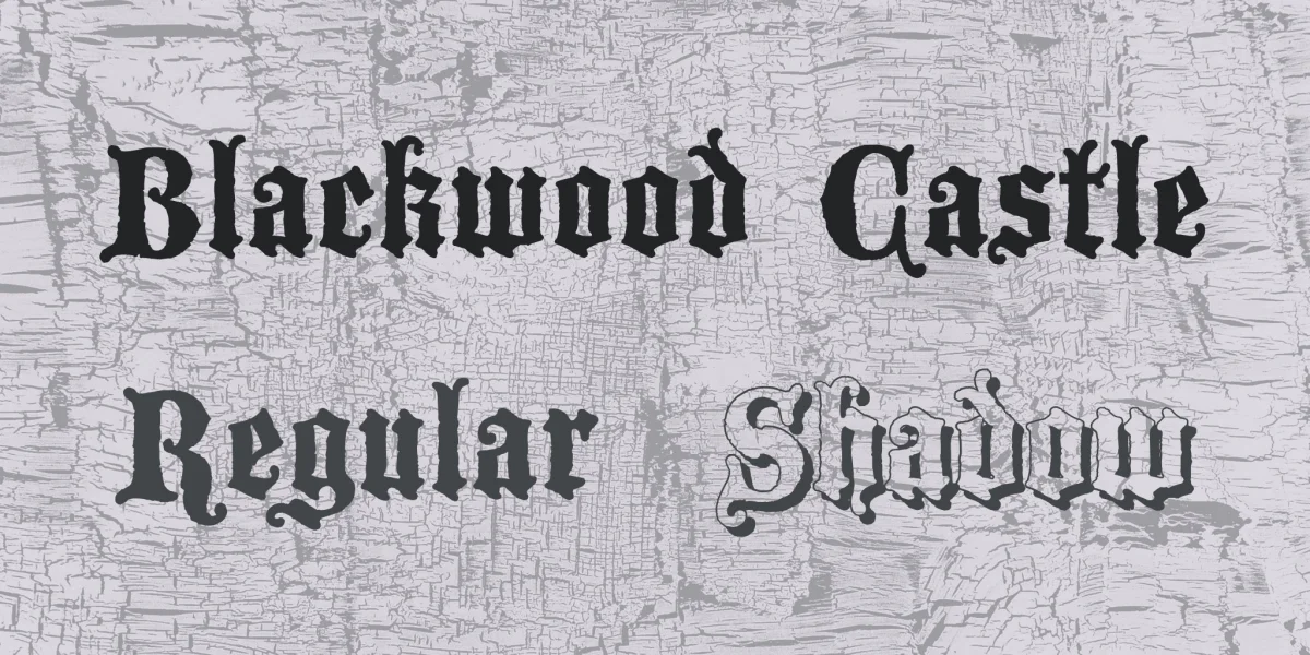 Blackwood Castle Font Family
