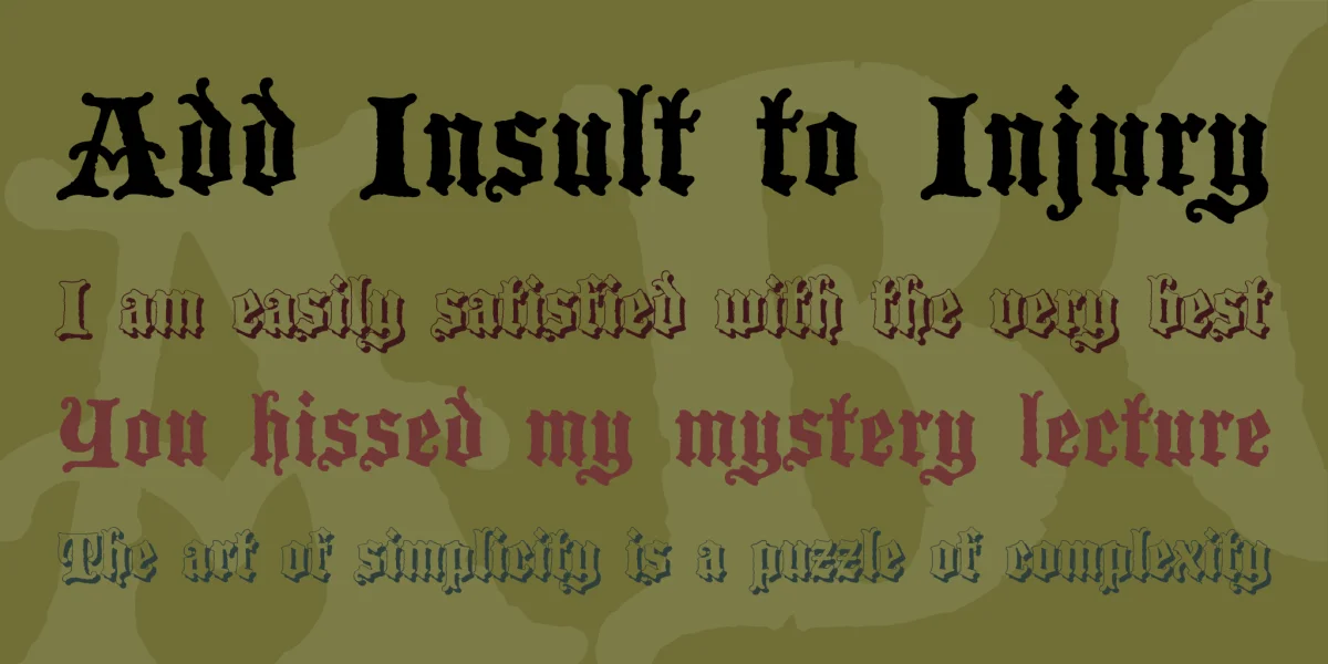 Blackwood Castle Font Family preview 2