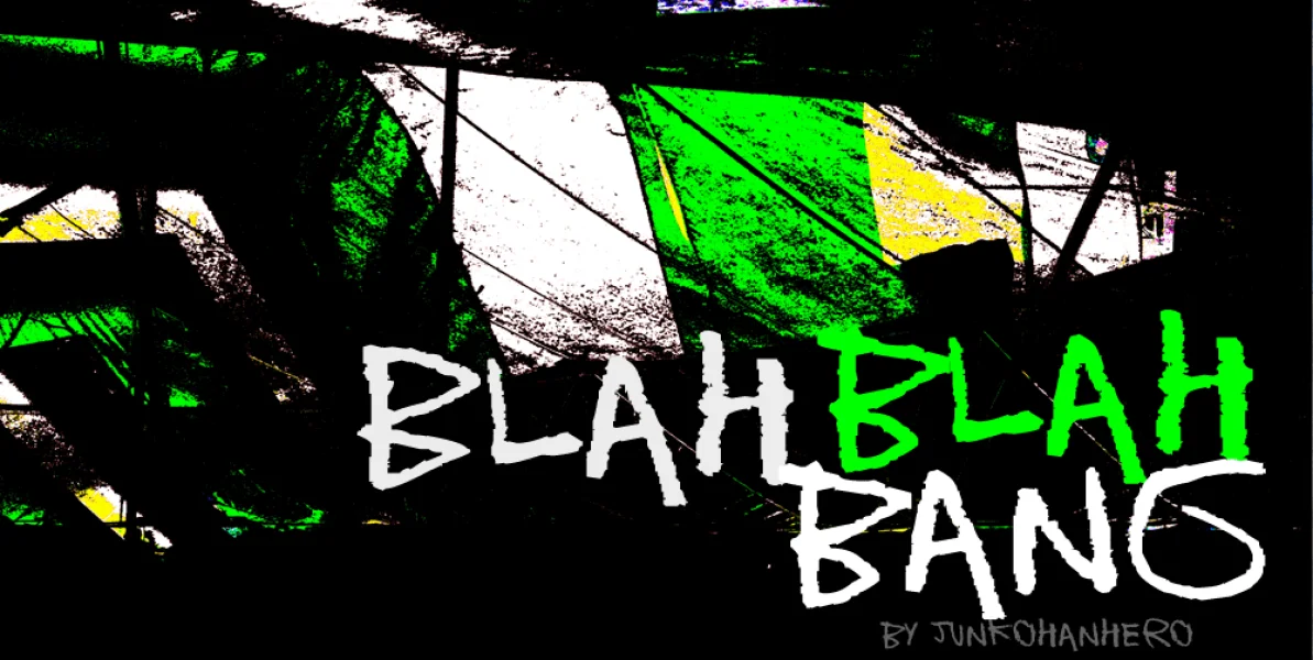 Blah blah bang Font