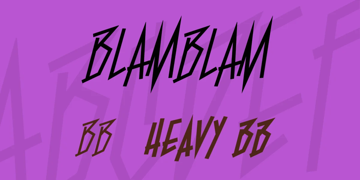BlamBlam Font Family