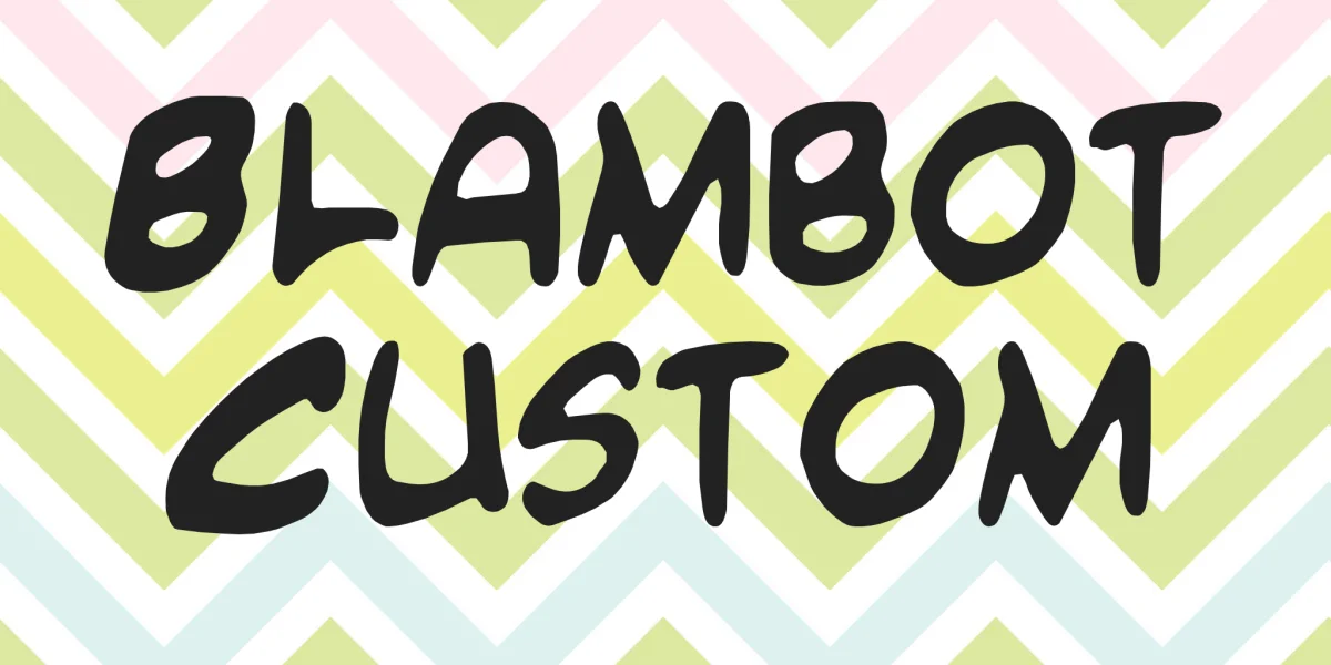 Blambot Custom Font