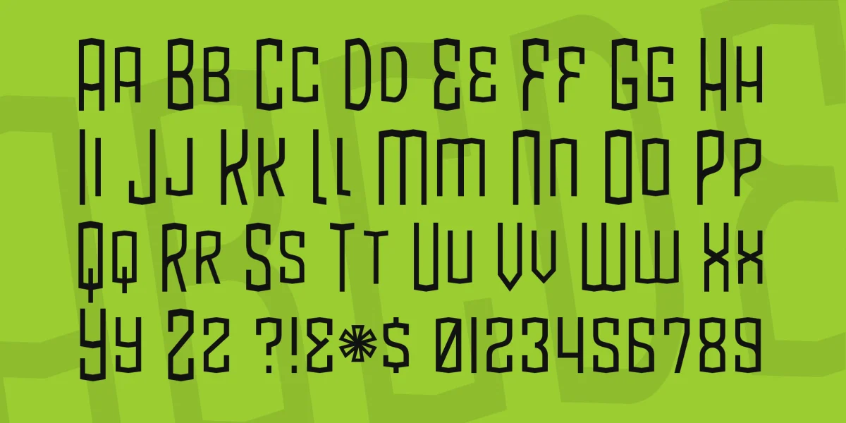 BlamDude BB Font Family preview 3