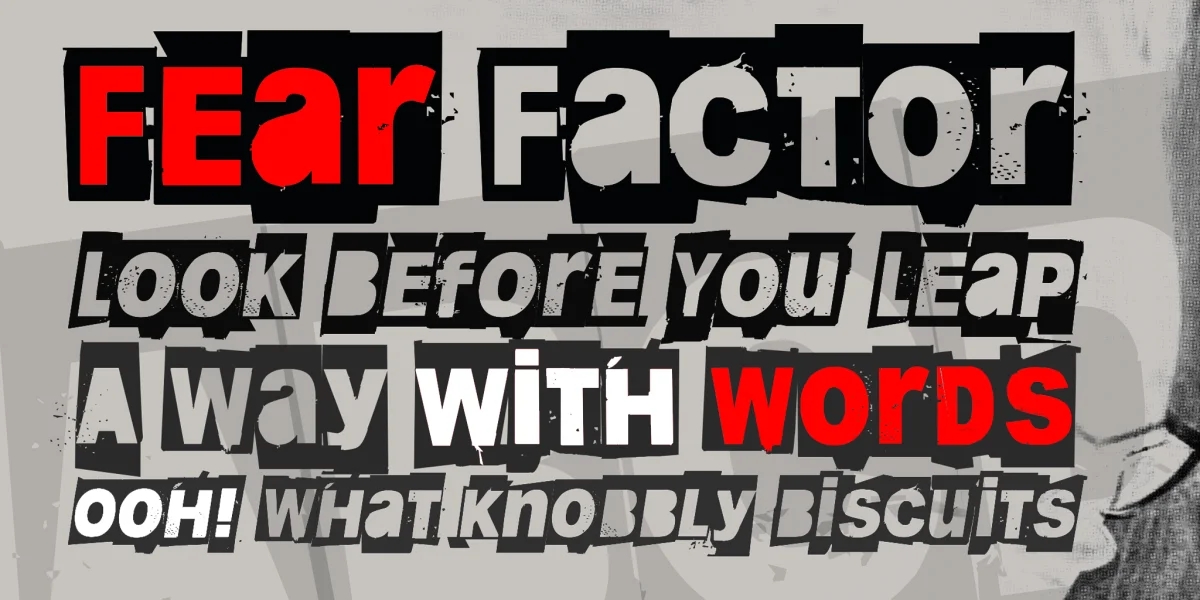 Blankblizzkrieg Font Family preview 2