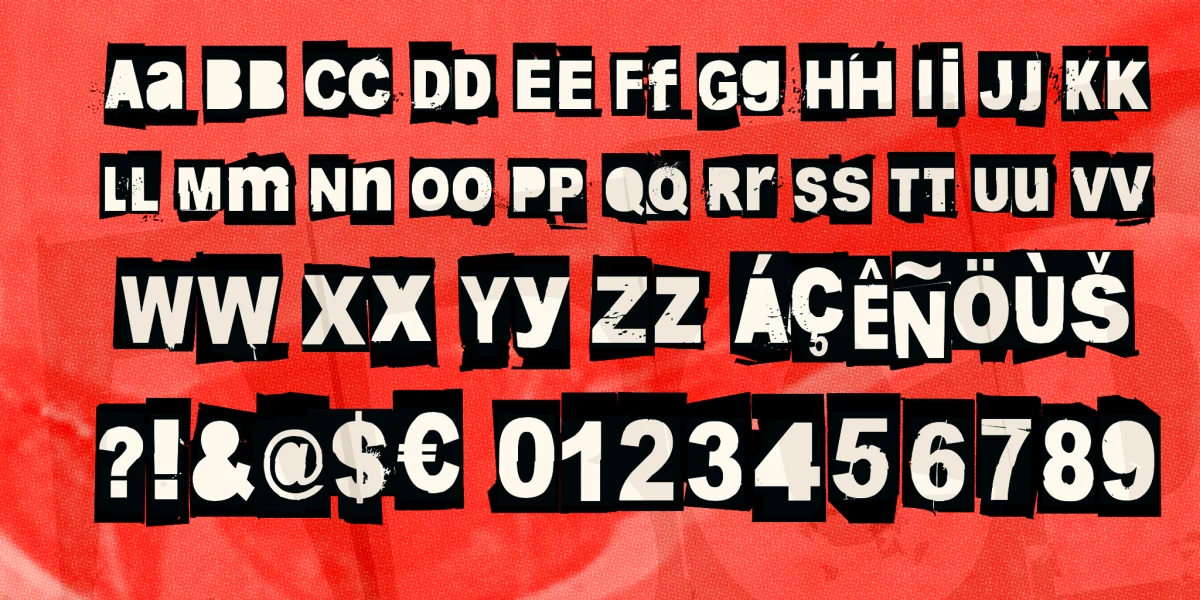 Blankblizzkrieg Font Family preview 3