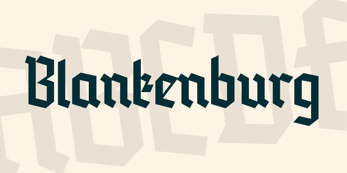Blankenburg Font