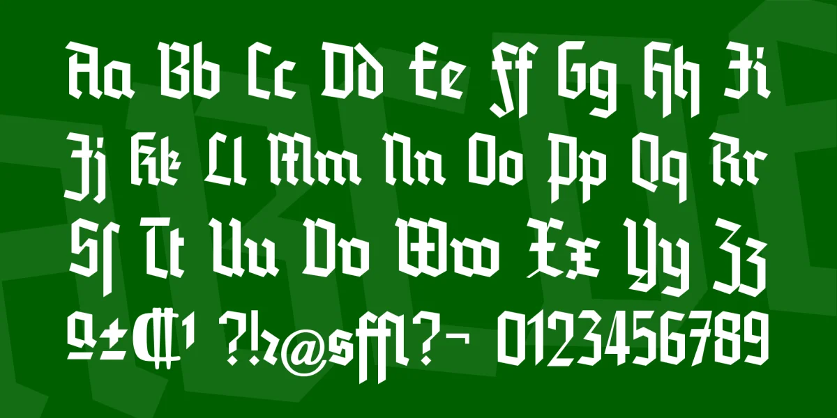 Blankenburg Font preview 3