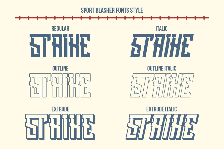 Blasher DEMO Font preview 5